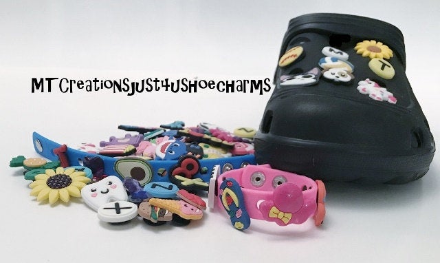 Shoe charm sets-reduced prices, dinosaur, mask, girls