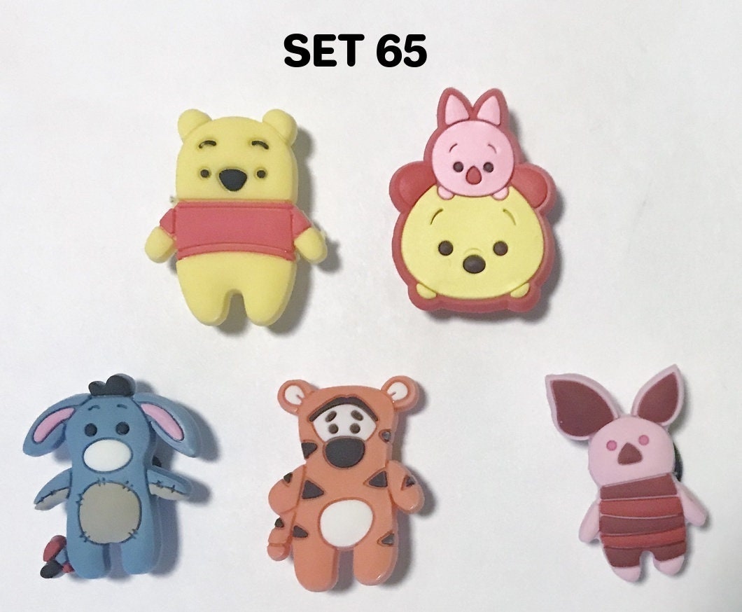 Shoe charm sets-reduced prices, melon, car, bear