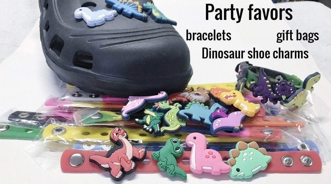 Shoe charms dinosaur, prehistoric