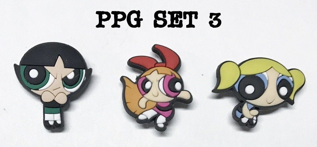 PPG inspired shoe charm sets-reduced price